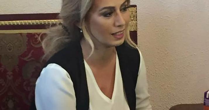 Roza Zərgərli baş katibin yubileyində -