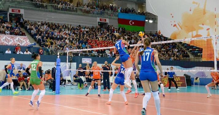 Azərbaycanın qadın voleybol millisi İsveçə uduzdu