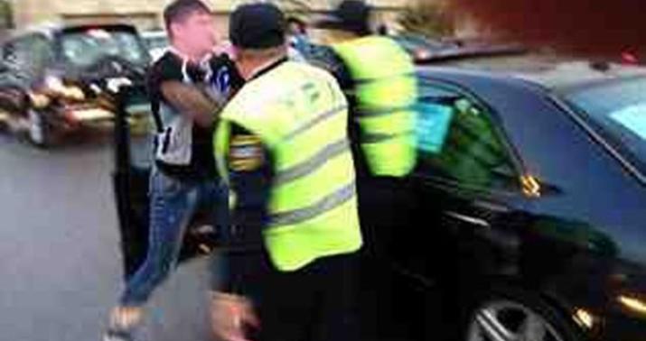 Toydan gələn ata-oğulun polislə “macərası” –