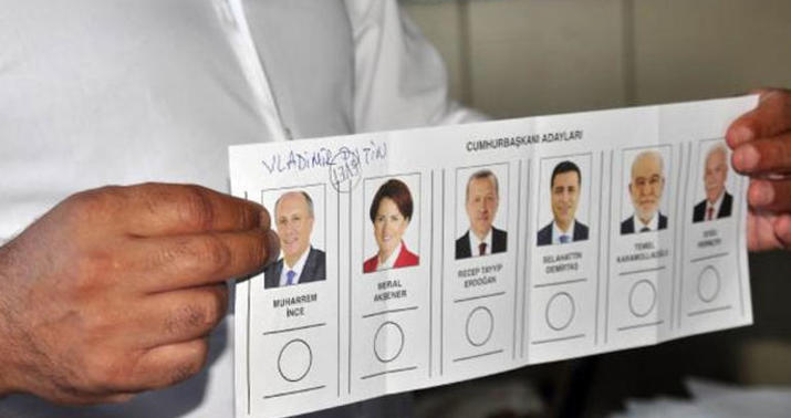 Türkiyədə Putinə səs verdilər