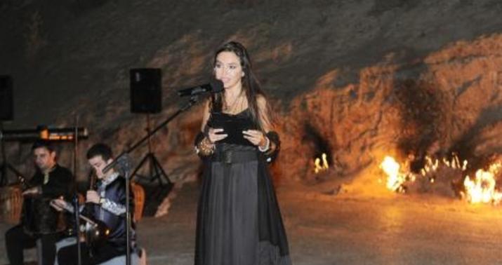 Leyla Əliyeva “Yanardağ” Qoruğunda yoqa və poeziya axşamında iştirak etdi -