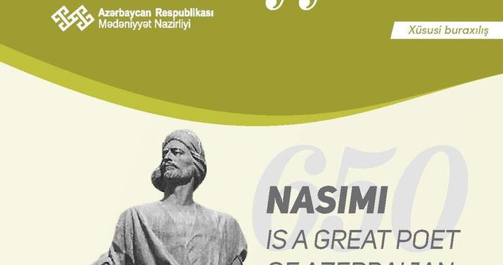 “Nəsimi-650” xüsusi buraxılışı oxucuların ixtiyarındadır -