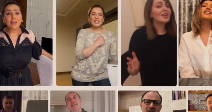 Sənətçilərimiz həkimlər üçün oxudu -