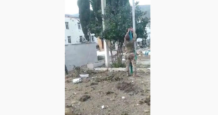 Azərbaycan bayrağı Suqovuşana sancıldı -