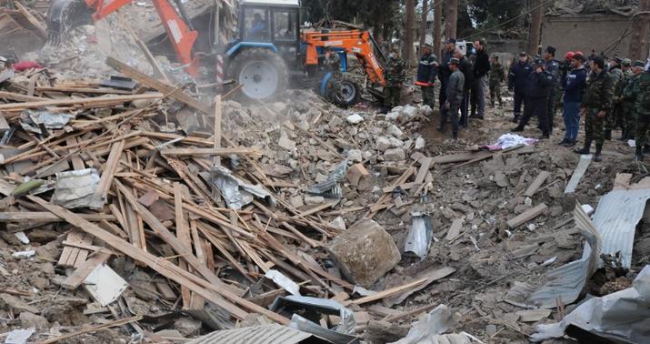 Gəncəyə növbəti atəş nəticəsində 7 nəfər öldü, 34 nəfər yaralandı -