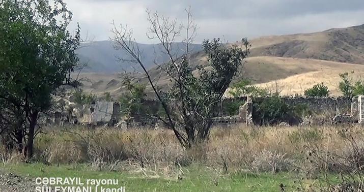 İşğaldan azad olunmuş daha bir kəndin görüntüsü -