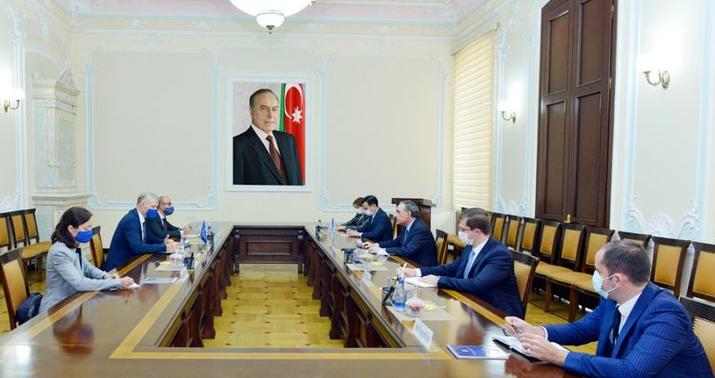 Kamran Əliyev Kestutis Yankauskas ilə görüşdü -