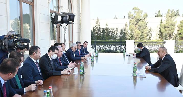 Azərbaycan Prezidenti Mustafa Şentopu qəbul etdi -