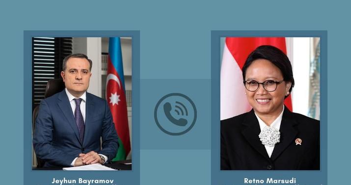 Bayramov indoneziyalı həmkarı ilə telefonla danışdı