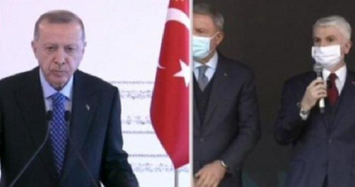 Ərdoğanın qatıldığı mərasimdə ilginc anlar yaşandı -