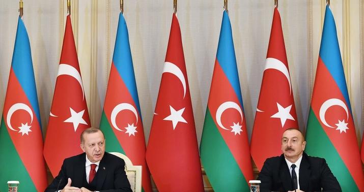 Azərbaycan və Türkiyə prezidentləri mətbuata birgə bəyanatlarla çıxış etdilər -