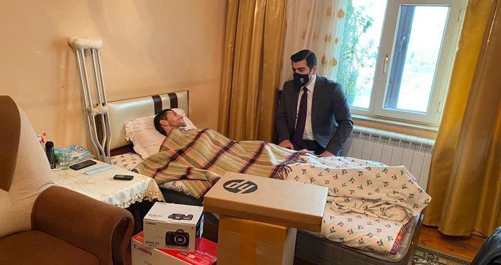 Nazirlik Qarabağ qazisi Elçinin uşaqlıq arzusunu reallaşdırdı -