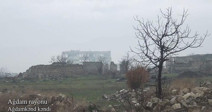 Ağdamın Ağdamkənd kəndinin görüntüləri