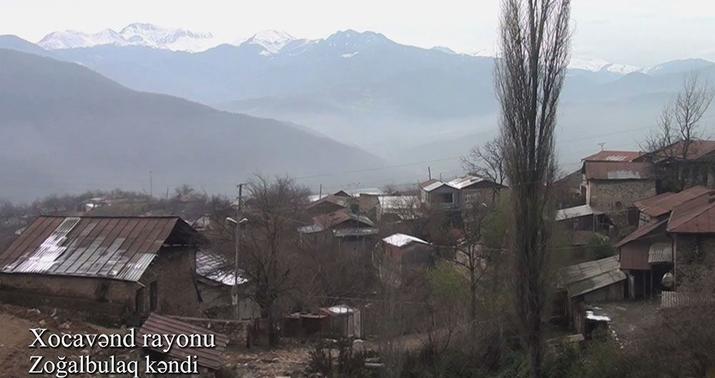 Xocavəndin Zoğalbulaq kəndinin görüntüləri