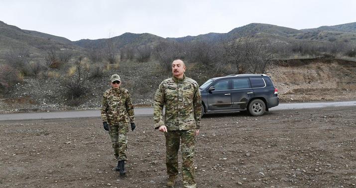 Prezident və xanımına Zəngilan şəhərinin Baş planı təqdim olundu