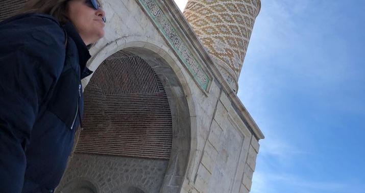 Sevda Ələkbərzadə Gövhər Ağa məscidində...-