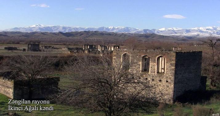 Zəngilanın İkinci Ağalı kəndinin görüntüləri