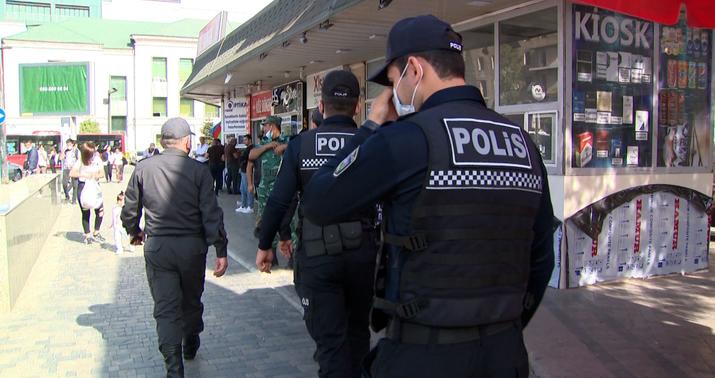 Naftalanda polis reyd keçirdi