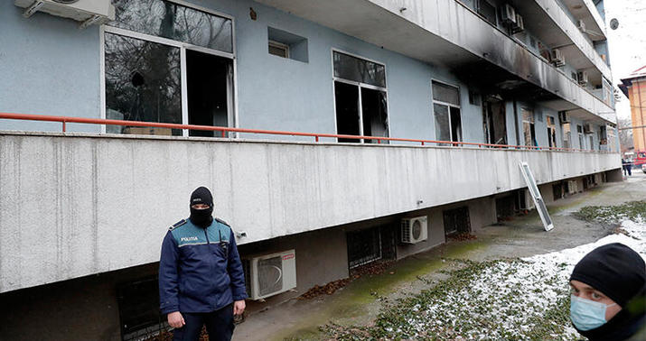 Pandemiya xəstəxanasında yanğın -