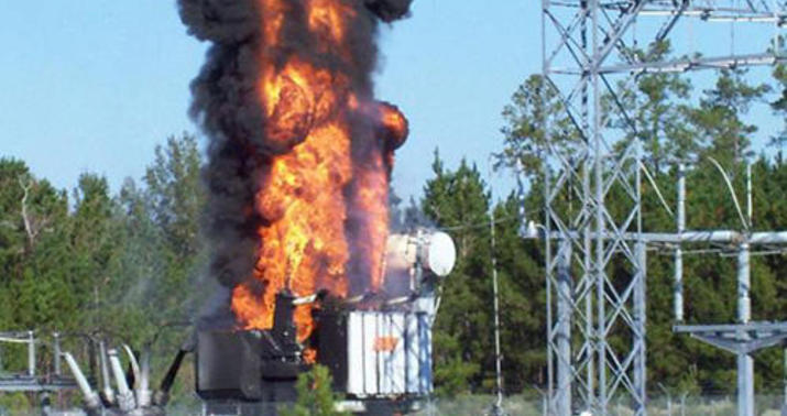 Salyanda transformator yandı