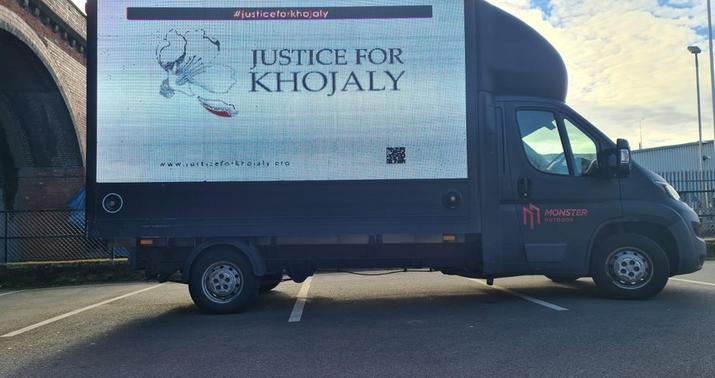 Britaniyada Xocalı faciəsi ilə bağlı aksiya -