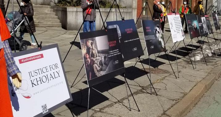 BMT-nin Baş Qərargahı qarşısında Xocalı soyqırımı ilə bağlı sərgi -