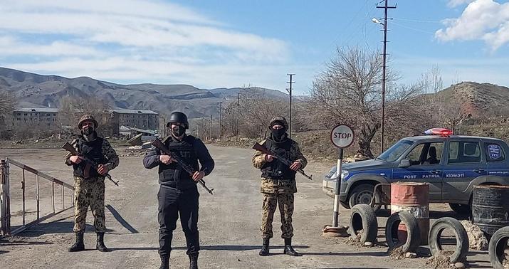 Qubadlı polisi vəzifə başında -