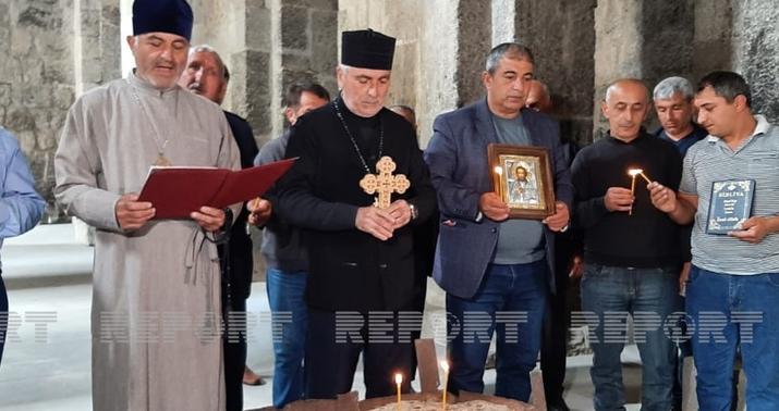 Udilər Laçındakı "Ağoğlan" məbədində növbəti dəfə ibadət etdilər