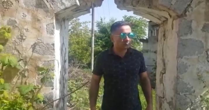 Tahir İmanov Şuşada "Çöl qala" məscidində... -