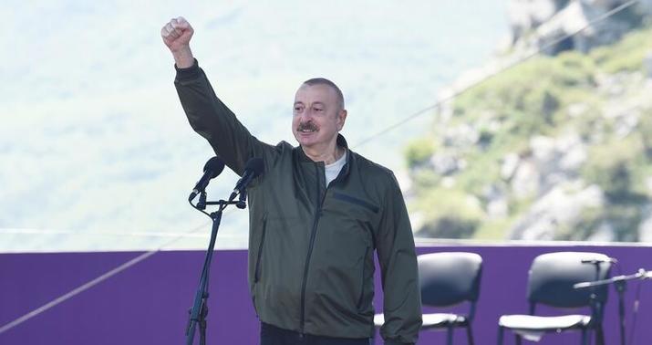 İlham Əliyev Şuşanın azad olunmasının ildönümü münasibətilə paylaşım etdi