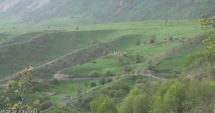 Kəlbəcərin Zallar kəndindən videogörüntülər