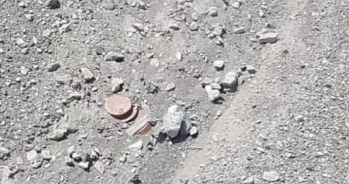 Xocavənddə yolda ermənilər tərəfindən basdırılmış minalar aşkarlandı -