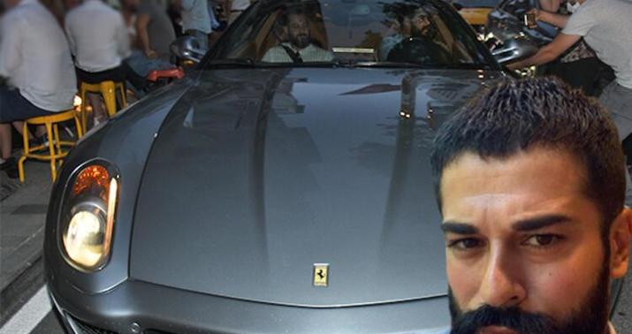 Burak Özçivit lüks avtomobilində... -