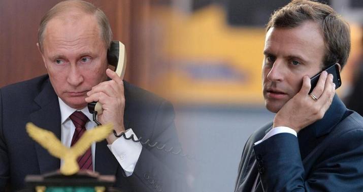 Putin Makronla Qarabağdan danışdı