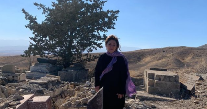 Gülüstan Əliyeva şəhid həyat yoldaşının məzarını tapdı: "Oğlum dedi ki..."-