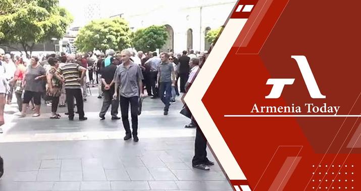 Ermənistanda Nazirlər Kabinetinin qarşısında aksiya keçirilir -