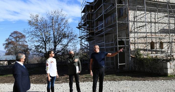 Şuşada Mehmandarovların malikanə kompleksi bərpa edilir