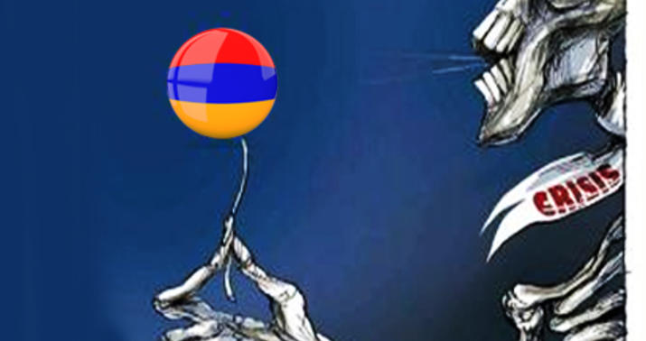 Ermənistan iqtisadiyyatı çökür: