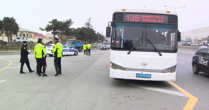 Narkotik qəbul edib avtobus idarə edən sürücülər saxlanıldı –