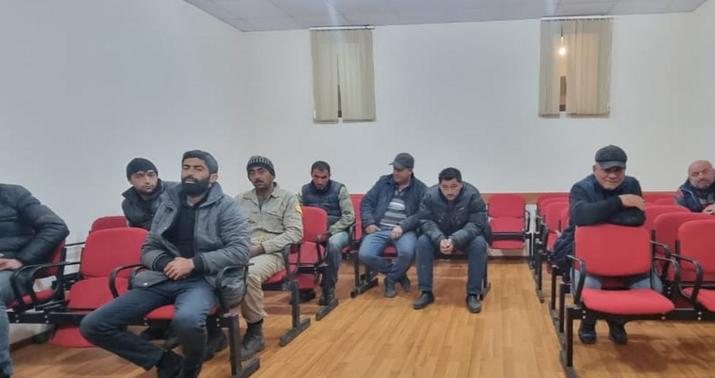 Xocavəndə icazəsiz keçən 9 nəfər saxlanıldı