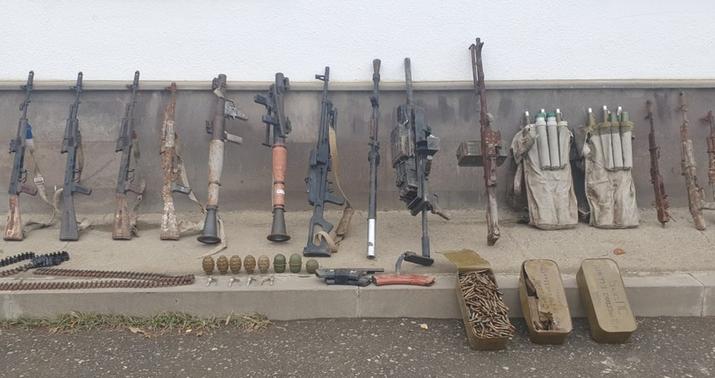 Xocavənddə ermənilərin atıb qaçdığı silah-sursat aşkarlandı