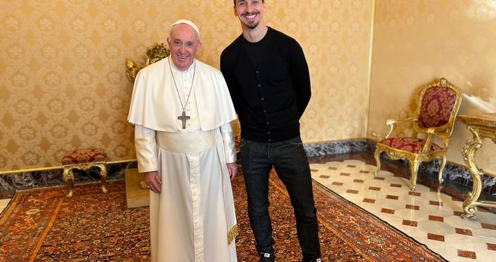 İbrahimoviç Roma Papası ilə görüşdü
