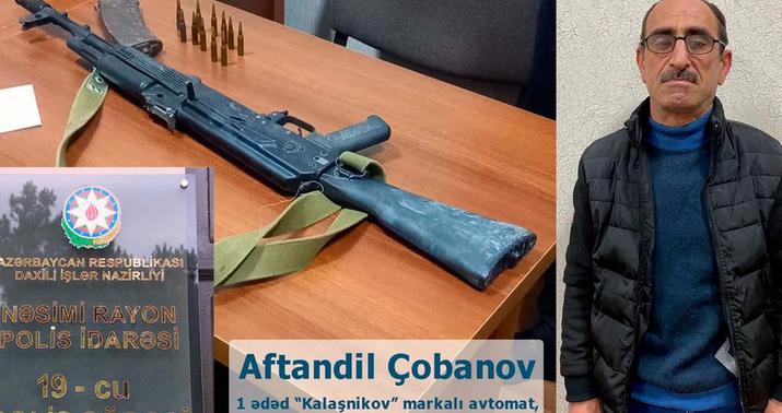 Bakıda “Kalaşnikov” satmaq istəyən şəxs tutuldu