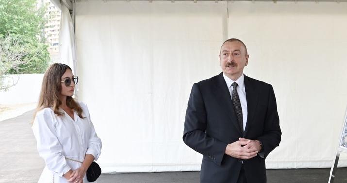Prezident və birinci xanım Ağdama səfər etdilər