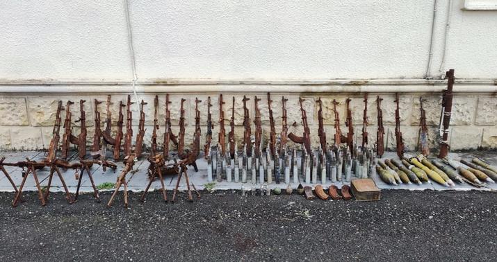 Füzulidə silah-sursat aşkar edildi -