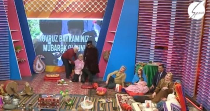 Mətanət İsgəndərli efirdə yıxıldı -