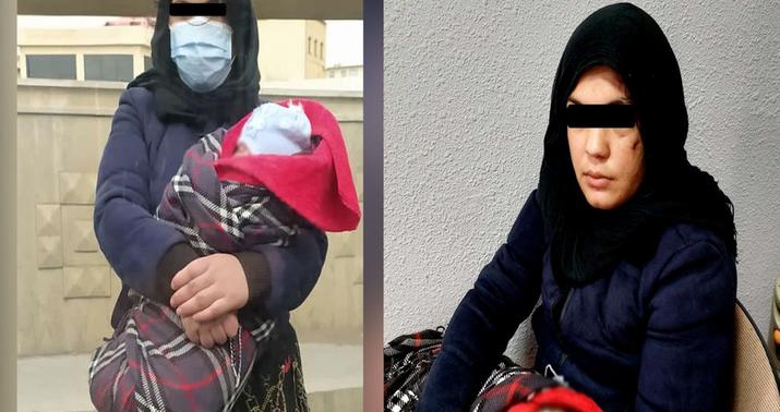 Bakıda körpə qızı ilə dilənçilik edən qadın saxlanıldı -