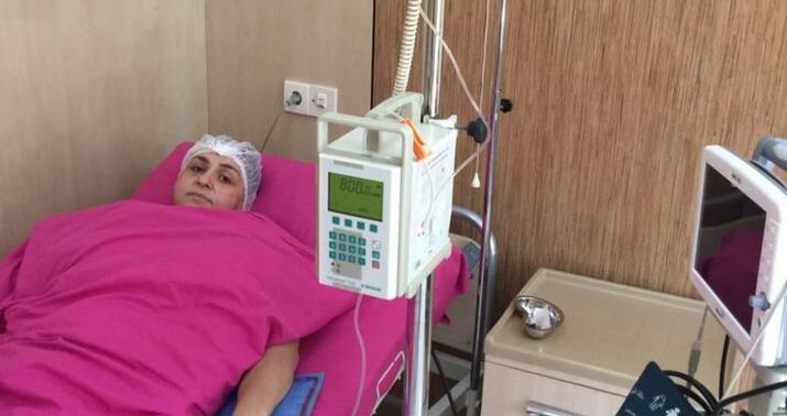 Toppuş bacı həftəlik kimyaterapiyaya başladı