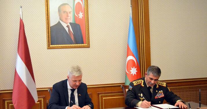 Azərbaycanla Latviya müdafiə sahəsində əməkdaşlıq sazişi imzaladı