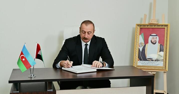 Prezident BƏƏ-nin Bakıdakı səfirliyində oldu -